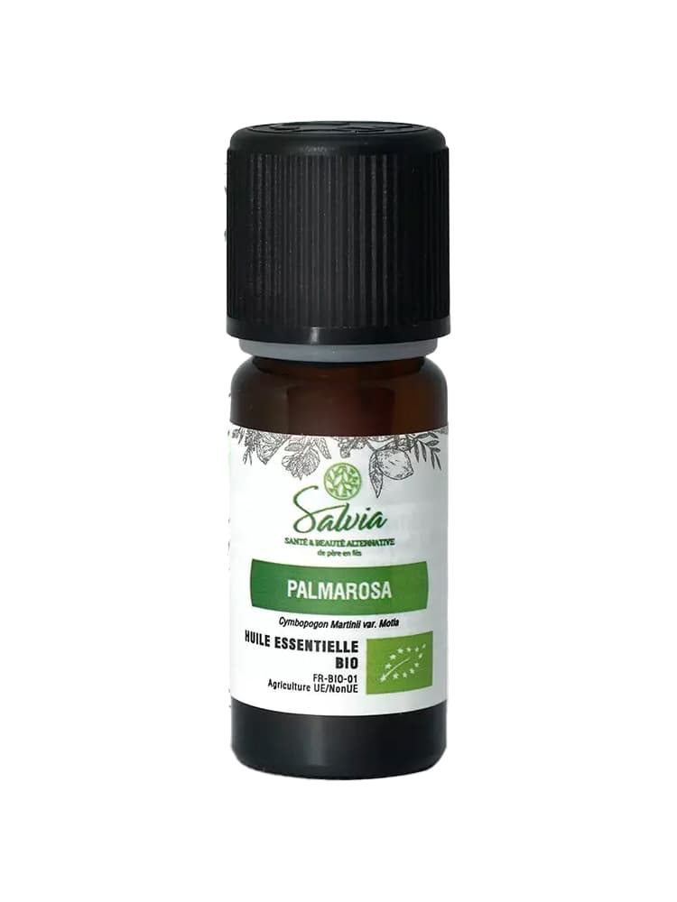 Salvia Nutrition Huile Essentielle Palmarosa Biologique 10 ML